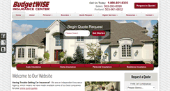Desktop Screenshot of budgetwiseins.com