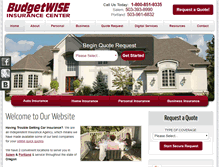 Tablet Screenshot of budgetwiseins.com